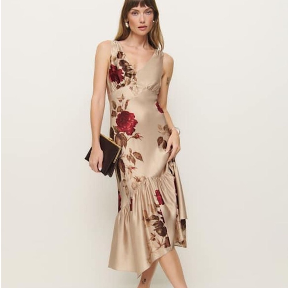 Reformation Cordia Silk Dress